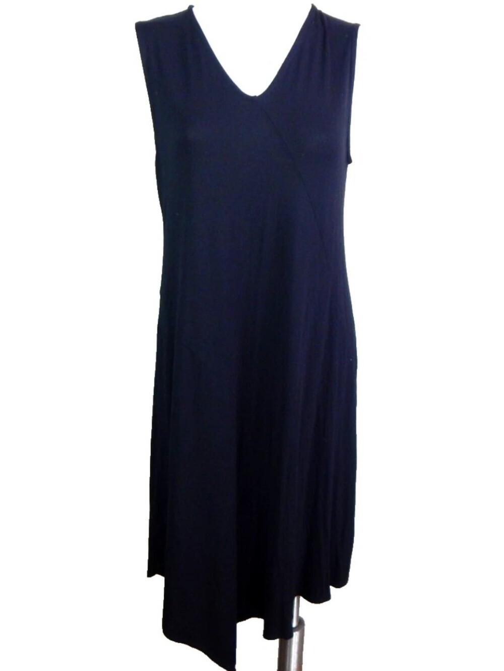 Eileen Fisher Black Sleeveless Midi Dress